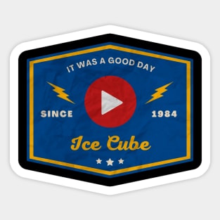 Ice Cube // Play Button Sticker